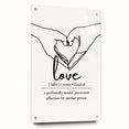 Minimalist Typography Wall Art - "Love" Definition Canvas Print