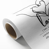 Minimalist Typography Wall Art - "Love" Definition Canvas Print