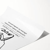 Minimalist Typography Wall Art - "Love" Definition Canvas Print