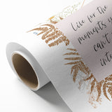 Floral Typography Art Print – Inspirational Quote on Canvas