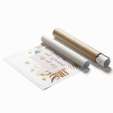 Floral Typography Art Print – Inspirational Quote on Canvas