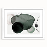 Contemporary Dining Art Pieces - Green Watercolor Abstract