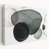 Contemporary Dining Art Pieces - Green Watercolor Abstract