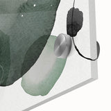 Contemporary Dining Art Pieces - Green Watercolor Abstract