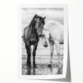 Rolled canvas print showcasing a vibrant design of 50 colorful animal illustrations, packaged securely in a cardboard tube, perfect for home decor enthusiasts.