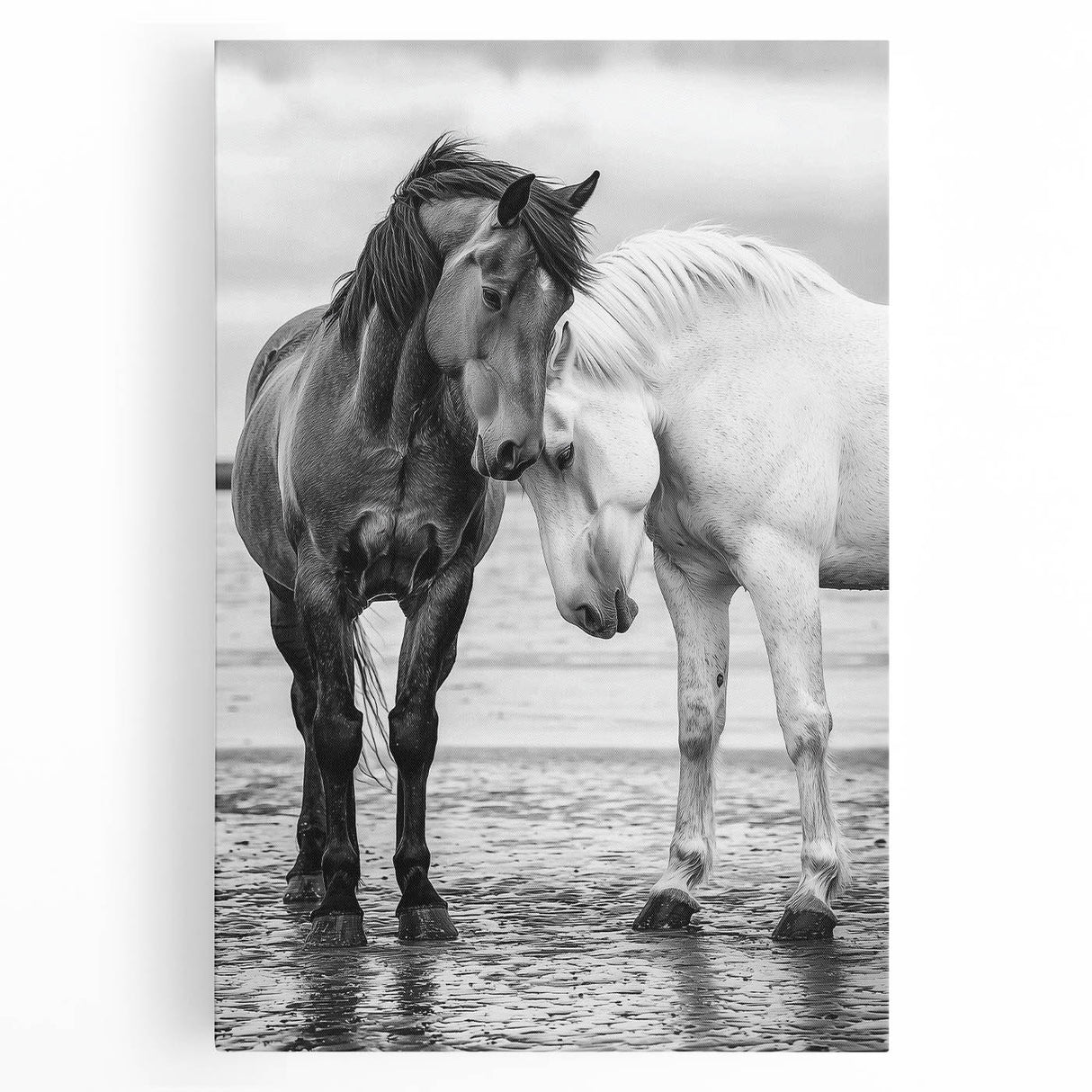 Stretched canvas artwork displaying a colorful collection of 50 animals, showcasing vibrant designs and intricate details, perfect for nature enthusiasts and home decor.