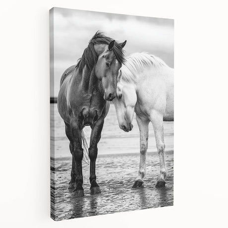 Stretched canvas artwork showcasing a vibrant collection of 50 animal designs in a side view, ideal for adding a colorful touch to home decor and wildlife enthusiasts' spaces. The canvas features intricate details and a rich color palette, enhancing any room's aesthetic appeal.