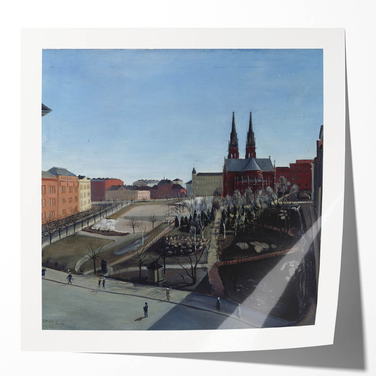 Urban Art Deco Wall Art – 1920s Cityscape with Vintage Charm