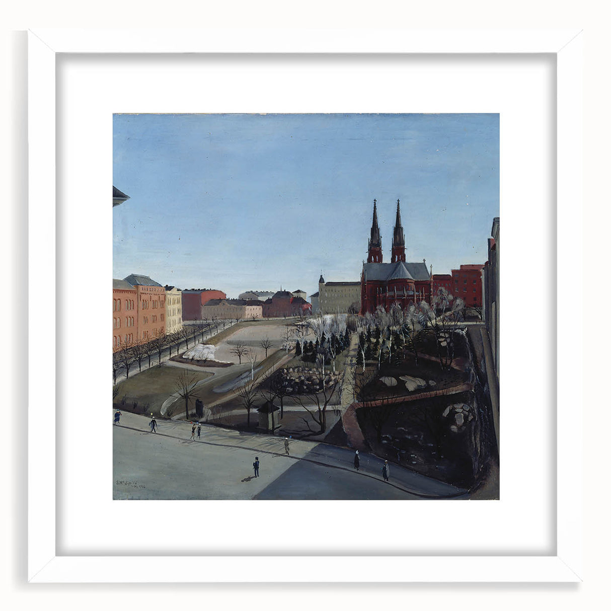 Urban Art Deco Wall Art – 1920s Cityscape with Vintage Charm