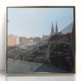 Urban Art Deco Wall Art – 1920s Cityscape with Vintage Charm