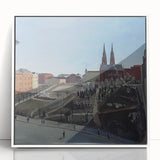 Urban Art Deco Wall Art – 1920s Cityscape with Vintage Charm