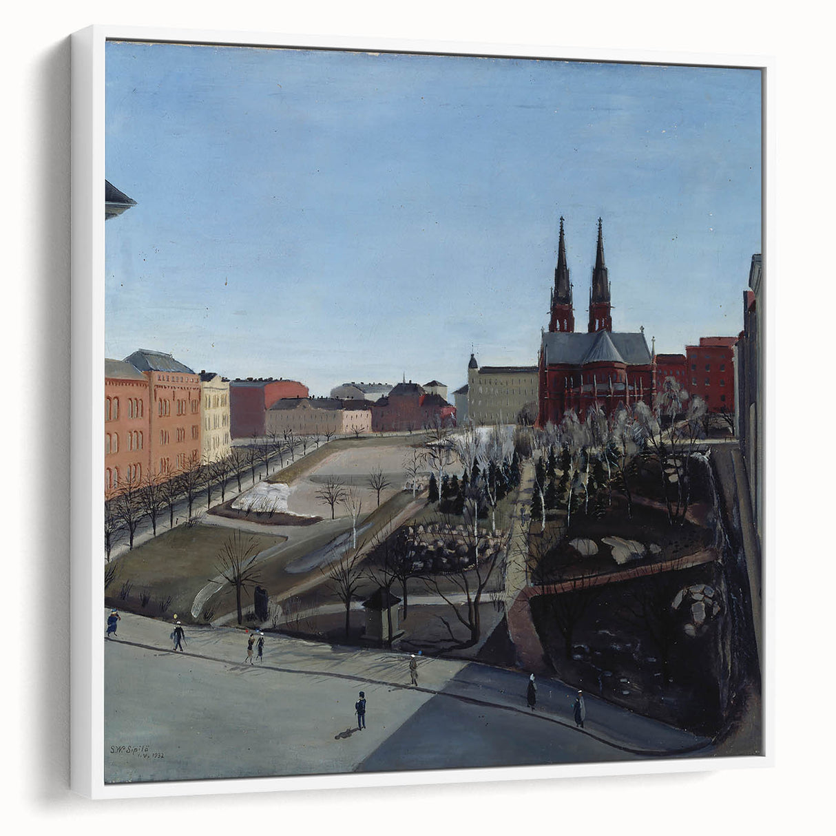 Urban Art Deco Wall Art – 1920s Cityscape with Vintage Charm