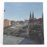 Urban Art Deco Wall Art – 1920s Cityscape with Vintage Charm