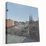 Urban Art Deco Wall Art – 1920s Cityscape with Vintage Charm