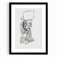 Dynamic Expressionist Dance Couple - Black and White Canvas Print