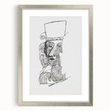 Dynamic Expressionist Dance Couple - Black and White Canvas Print