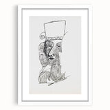 Dynamic Expressionist Dance Couple - Black and White Canvas Print