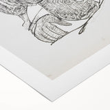 Dynamic Expressionist Dance Couple - Black and White Canvas Print