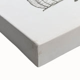 Dynamic Expressionist Dance Couple - Black and White Canvas Print