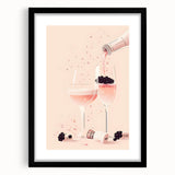 Extra large abstract art print featuring vibrant, colorful textures on a black framed canvas, suitable for living room decor.