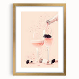 Extra large abstract art print with textured design in muted earth tones, framed in gold, ideal for living room decor.