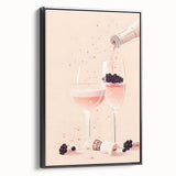 Black and white vintage poster art of a landscape, framed canvas, ideal for bedroom wall decor.