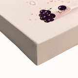 Large black and white landscape art painting on stretched canvas, featuring a serene mountain scene.