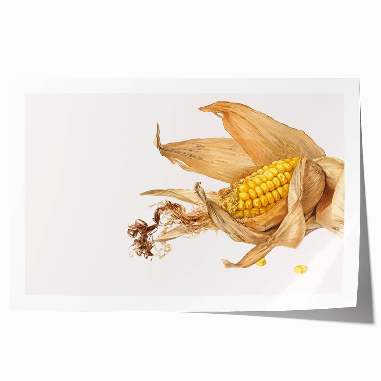 Rolled canvas print featuring an array of fruits in bright, natural colors, ideal for art wall dining room.