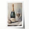 Elegant Holiday Champagne Celebration Wall Art - Christmas Art Prints
