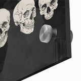 Halloween Canvas Art - Vintage Skull Expressions Print