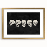 Halloween Canvas Art - Vintage Skull Expressions Print