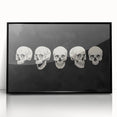 Halloween Canvas Art - Vintage Skull Expressions Print