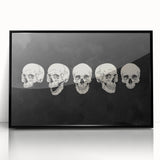 Halloween Canvas Art - Vintage Skull Expressions Print