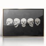 Halloween Canvas Art - Vintage Skull Expressions Print