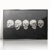 Halloween Canvas Art - Vintage Skull Expressions Print