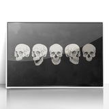 Halloween Canvas Art - Vintage Skull Expressions Print