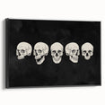 Halloween Canvas Art - Vintage Skull Expressions Print