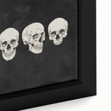 Halloween Canvas Art - Vintage Skull Expressions Print