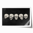 Halloween Canvas Art - Vintage Skull Expressions Print