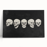 Halloween Canvas Art - Vintage Skull Expressions Print