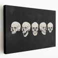Halloween Canvas Art - Vintage Skull Expressions Print
