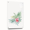 Girls Room Wall Art – Watercolor Tropical Floral Nursery Print