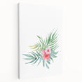Girls Room Wall Art – Watercolor Tropical Floral Nursery Print