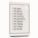 Kids Affirmation Nursery Wall Art – Baby Room Decor & Motivational Print