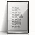 Kids Affirmation Nursery Wall Art – Baby Room Decor & Motivational Print