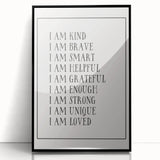 Kids Affirmation Nursery Wall Art – Baby Room Decor & Motivational Print