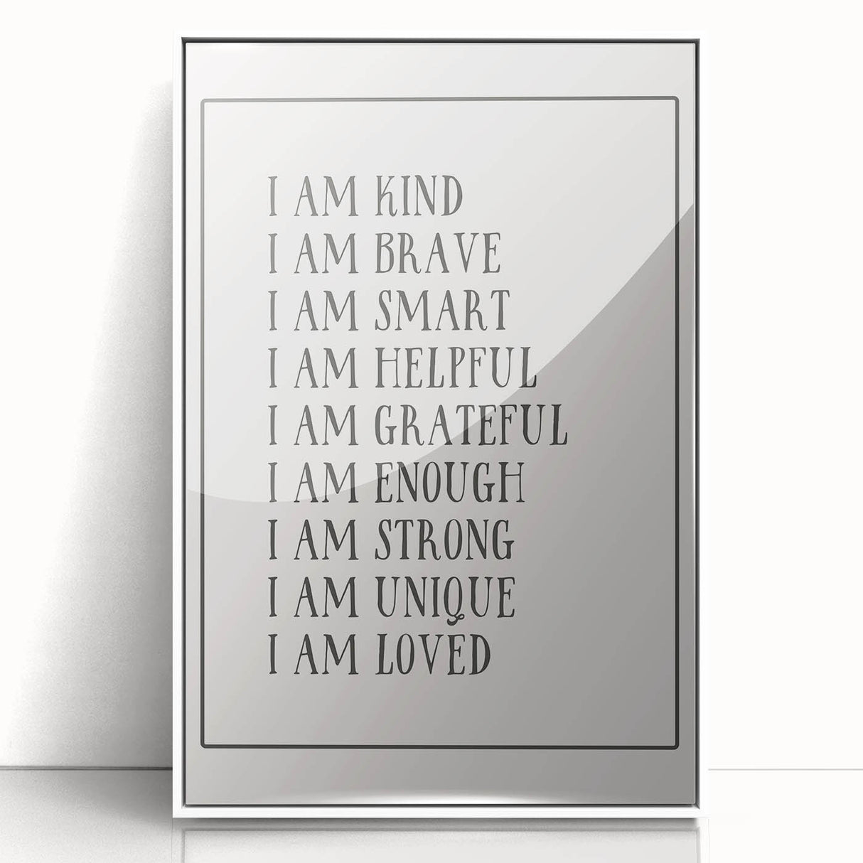 Kids Affirmation Nursery Wall Art – Baby Room Decor & Motivational Print