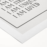 Kids Affirmation Nursery Wall Art – Baby Room Decor & Motivational Print