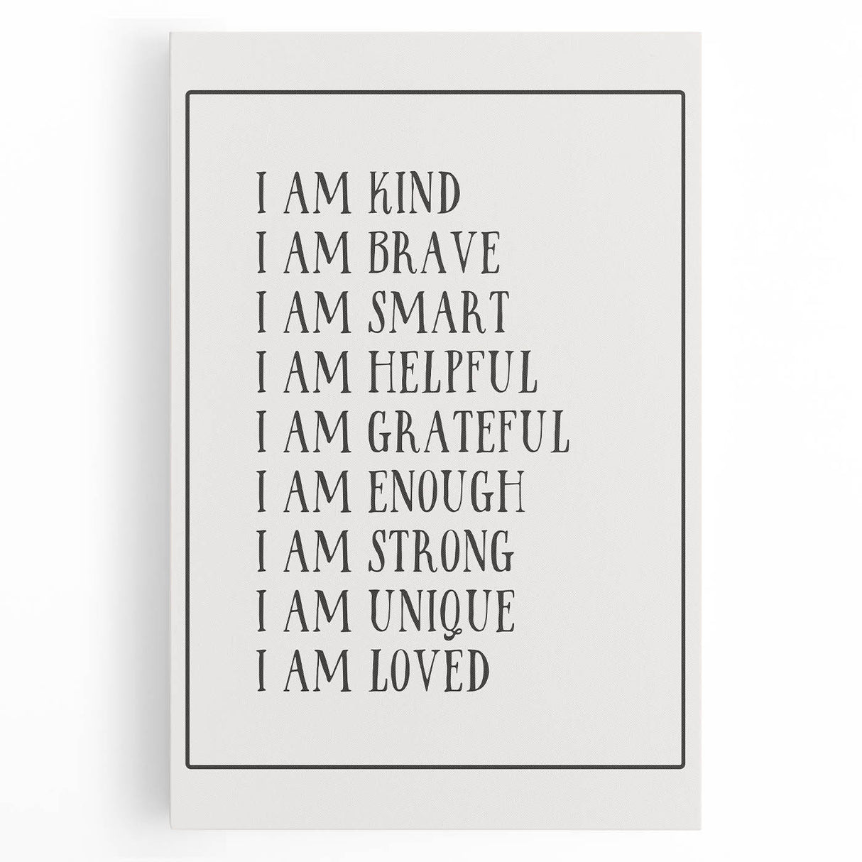 Kids Affirmation Nursery Wall Art – Baby Room Decor & Motivational Print