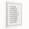 Kids Affirmation Nursery Wall Art – Baby Room Decor & Motivational Print